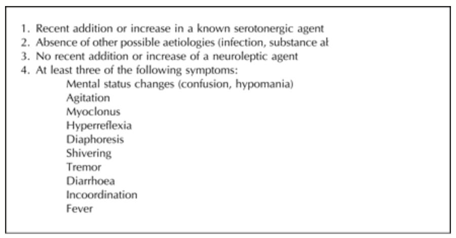 Sternbach Criteria
