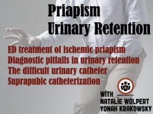 Priapism urinary retention Emergency Medicine Cases