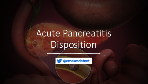 Acute pancreatitis disposition header