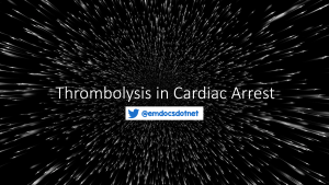 Thrombolysis in cardiac arrest header