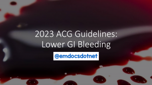 2023 ACG guidelines for lower GI bleeding header