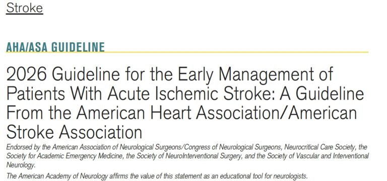 2026 Guideline Update: Early Management of Acute Ischemic Stroke - emDocs